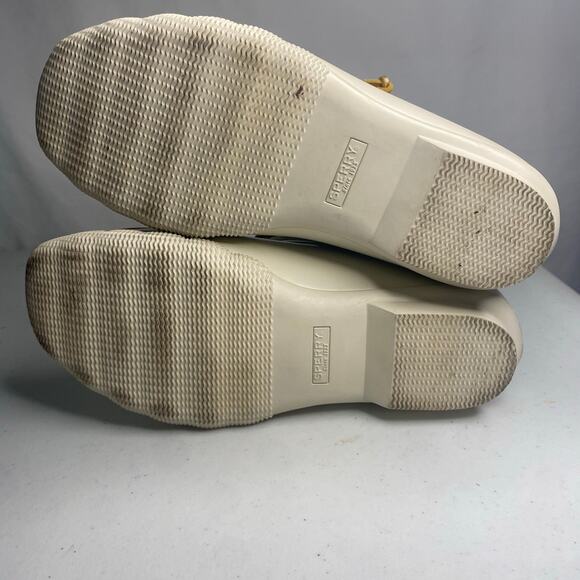Sperry Womens Top Sider Saltwater Sparkle Duck Boots Waterproof White Cream 8 - Picture 14 of 15